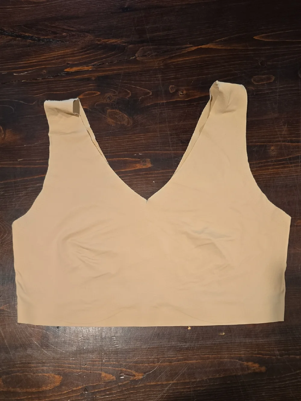 ​F.I.T. Figure Improving Technology Seamless Wireless Bralette Tan Nude Size S